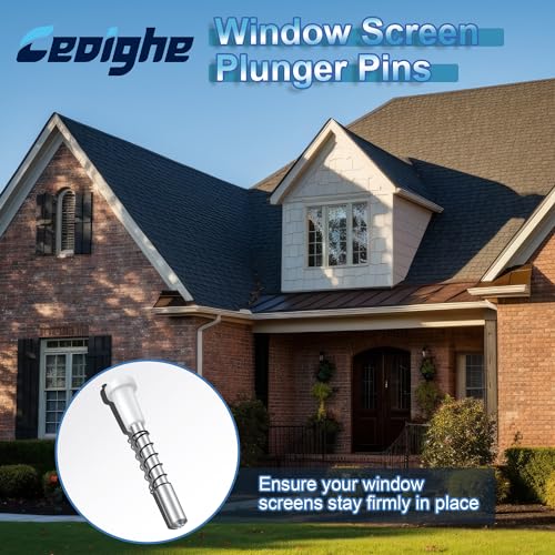 50 Pack Window Screen Plunger Latches with Caps White - color: White