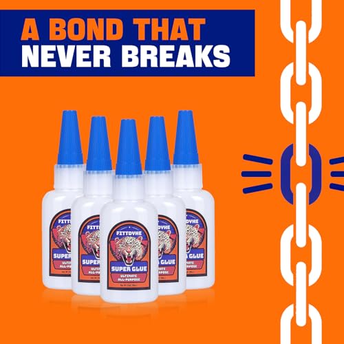 Super Glue Clear 30 g(1.06 oz.), Strong Fast Drying Waterproof Liquid Adhesive for Plastic, Metal, Wood, Rubber, Ceramic, Leather Repair,Rhinestone Jewelry, DIY Crafts Glue for the Office - style: Super Glue