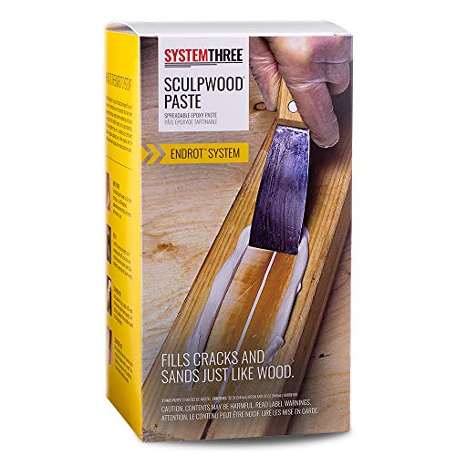 System Three SculpWood Paste Epoxy Wood Filler, 0.5 Gallon Kit - size: 0.5 gallon