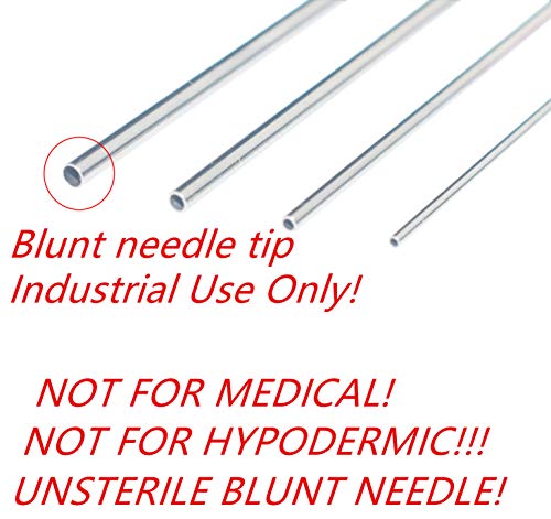 Precision Applications of Glue, 3ml 5ml Syringes and Blunt Tip Needles(14 15 16 18 19 20 21 22 23 25 Ga), for Liquid Measuring, Craft Paint, Epoxy Resin, Oil or Adhesives Applicator