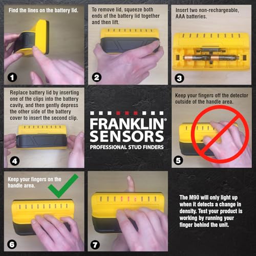Franklin Sensors ProSensor Sapphire 9000 9-Sensor Stud Finder Wall Scanner - color: Blue