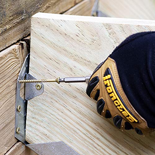 V56103 Professional Decking & Outdoors Wood Screws, 6-Lobe Bronze SKT Coating - 1500 Hour Salt Spray, Size Options in #8, 9, and #10, Lengths 2", 2.5", 3", 3.5", and 4" - size: #10 X 3-1/2", style: Bronze SKT Coating