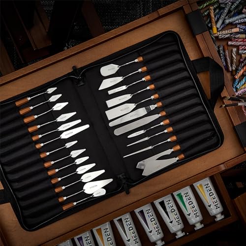 MEEDEN Artist Mixing Scraper Knife: 8.7" Flexible Stainless Steel, #16 - style: #16