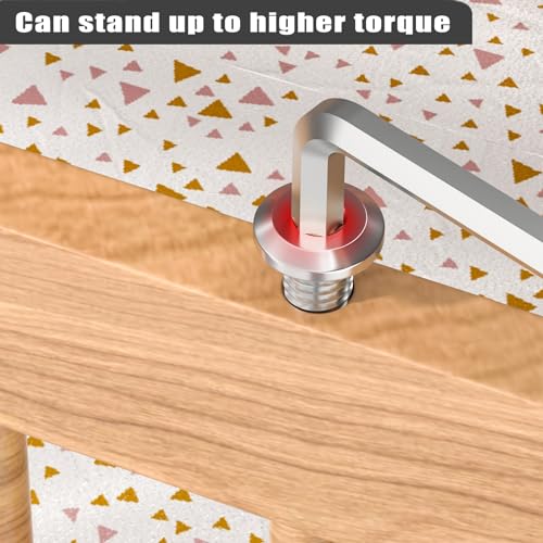 VGBUY M6-1.0 x 8 mm 100Pcs Flat Head Hex Socket Cap Screws Bolts,304 Stainless Steel 18-8,Full Thread,Hex Spanner Included (VG30101) - size: M6 x 8-100pcs