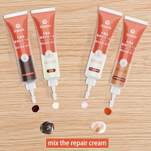Wood Furniture Repair Kit, 12 Colors Wood Fillers Repair Scratch Stains - color: 12 Colors-upgrade