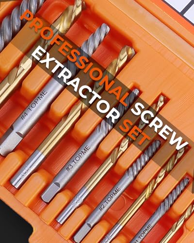 14PCS Easy Out Screw Extractor Set and Left-Hand Drill Bit Set - color: 14 Pieces