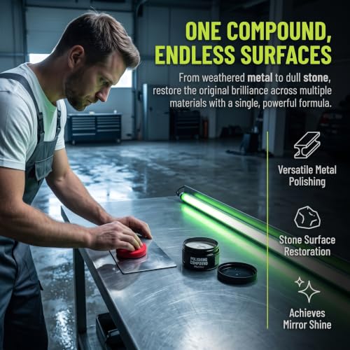 2026 New Ultracut Polishing Compound with Pad – Multi-Surface Scratch Remover for Metal, Stone & Wood, Restores Shine and Leaves Protective Coating (1 Bottle) - color: Mix