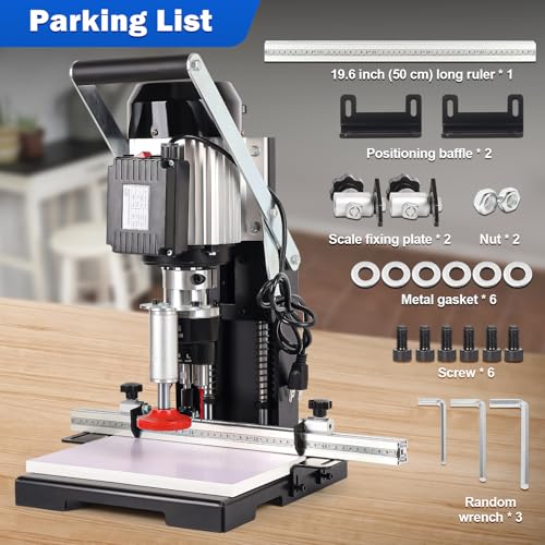 ADWAN Manual Hinge Drilling Machine Woodworking Boring Includes Two Drill Bits 45-9.5 and 48-6 - size: 45-9.5&48-6