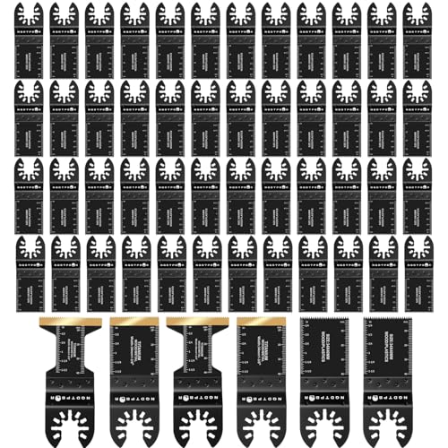54 PCS Oscillating Saw Blades Multitool Blades Professional Universal Wood - size: 54PCS