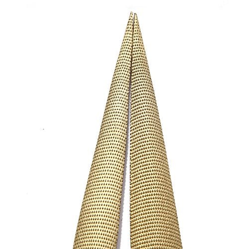Wood File, Needle File Set Wood Files for Wood Working Wood Rasp Files Tools Golden Tapered Wood Rasp with Rubber Handle in Gift Bag for Carving 2 Pack (8,10 inch)