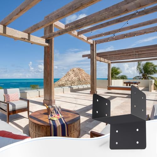4 Pcs 6"x 6" Joist Anchor Connector Fit 6"x 6"Post - size: 6"x 6" - 4 Pieces, style: Joist Anchor Connector