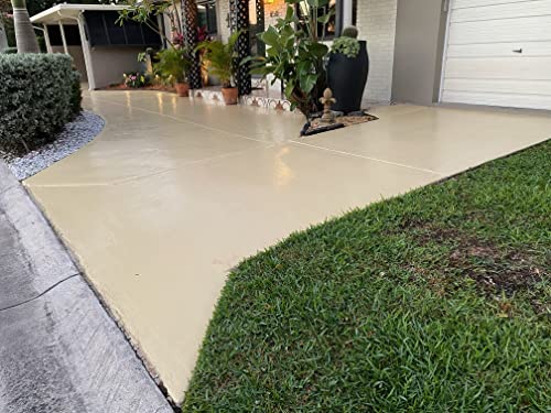 DuraGrade - Concrete Paint & Protective Floor Coating - Beige, 1Gal - color: Beige, size: 128 Fl Oz (Pack of 1)