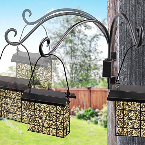 AJART Swivel Plant Hangers Outdoor: 16"/2Pcs Heavy Duty Wall Mount Bracket - color: A-2PCS, size: 16 Inch