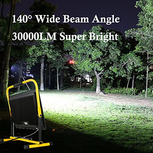 300W LED Work Light, 30,000LM, 6500K, IP66, 16ft Cord with Plug - size: 300W