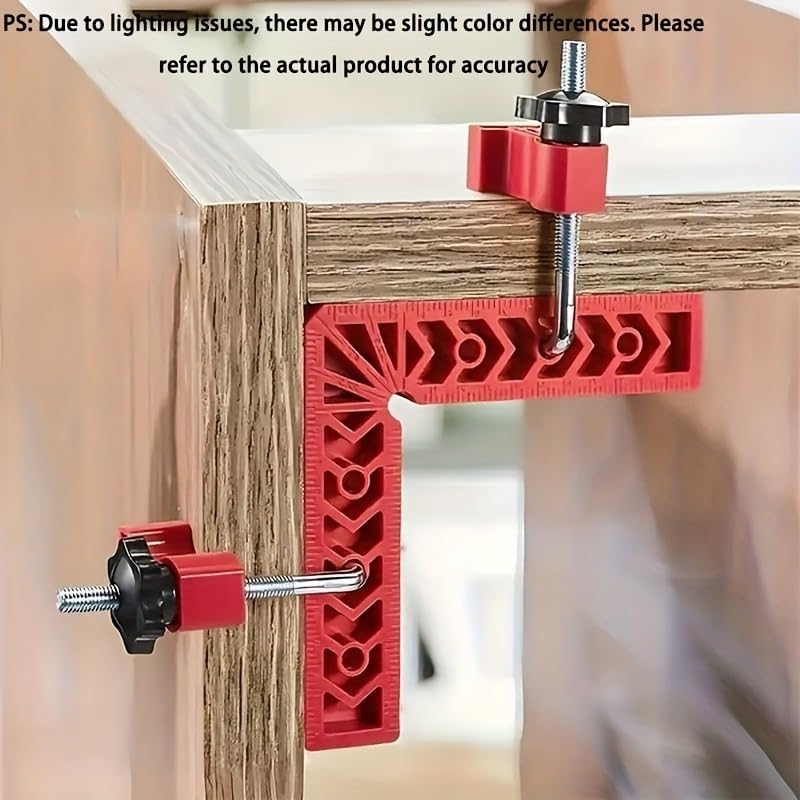 8 Pcs 90° Right Angle Corner Clamps Aluminium Alloy Woodworking Tools (2 3-inch + 2 locking clips) * 2 - size: Medium
