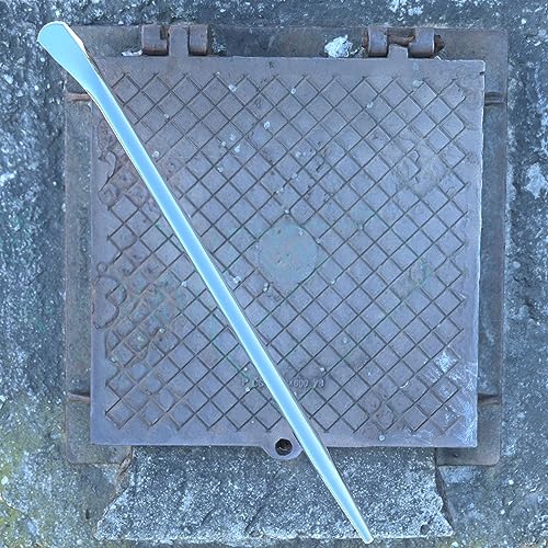 24"(600mm) Aligning Pry Bar Round Crowbar Sleever Bar for Prying and Alignment with Non-Slip Handle, CR-V (24 Inch) - size: 24 Inch