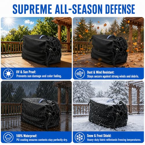 Wood Chipper Bag - Heavy-Duty 600D Replacement Collection Bag
