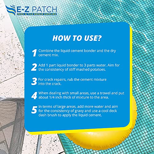 2 Pool Patch Repair Kit for Pool Decks and Patios, DIY Concrete Repair (Sand Buff, 3 lbs.)