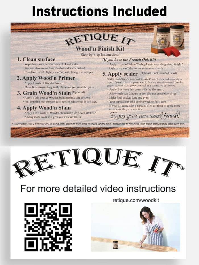 Retique It Wood'n Stain, Wood Finished Kit - Mantel, Barn Wood - color: 45 Barn Wood, style: 1. Mantel
