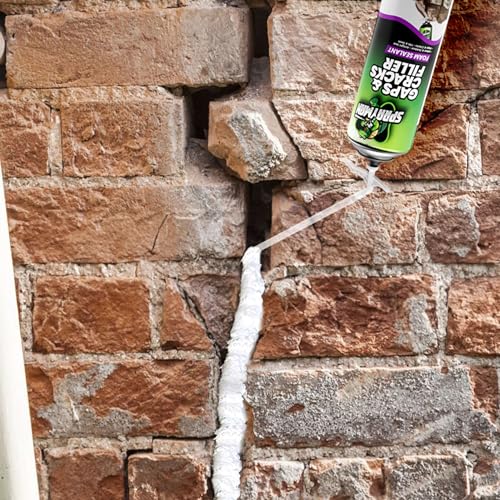 Sprayman Gaps and Cracks Filler Foam - Polyurethane Expanding Foam Sealant for Insulating Doors & Windows, Waterproof & Paintable, Straw Use - 12oz, 2 Pack - size: 2 Pack