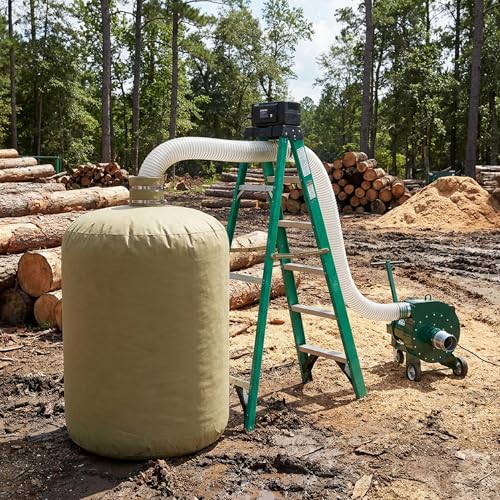 2 Pcs Insulation Removal Vacuum Bag Compatible with Insulation Hoses, Khaki - color: 2 Khaki