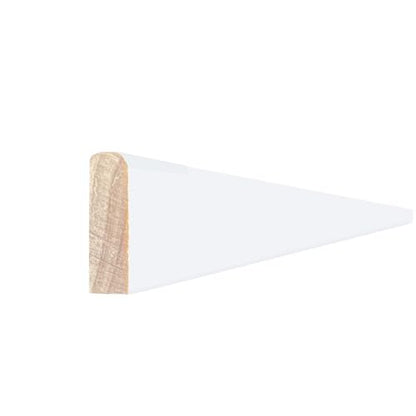 Baseboard Shoe Moulding, Modern Craftsman Style, Primed or Raw Wood, 6' Piece, The Millwork Outlet (Primed Poplar) - color: Primed Poplar