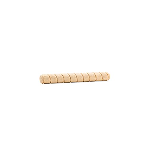 Wooden Dowel Pins 7/16 inch x 2-1/2 inch, Pack of 500 Spiral Dowel Joints for Woodworking, Furniture and Crafts, by Woodpeckers - size: 7/16 inch x 2-1/2 inch