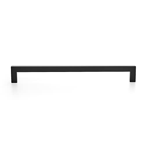Ravinte Matte Black Square Cabinet Handles Drawer Pulls 10 Inch 18 Pack - color: Matte Black