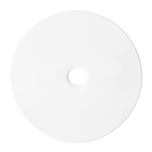 trust4care 4-Pack 2.3" White Backplates of Bifold Closet Door Cabinet Knob - color: White, size: Set of 4