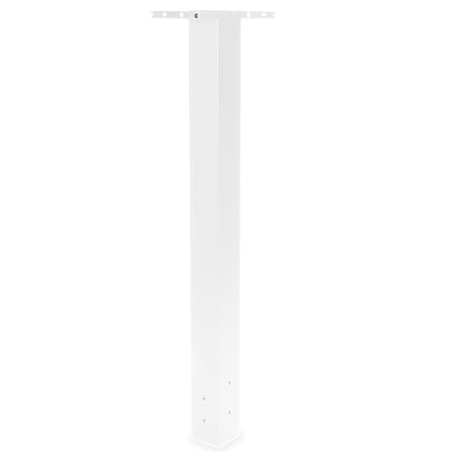Ilyapa Mailbox Post Kit for Outside - 43x4x4 Metal Post Sleeve - White - color: White Single
