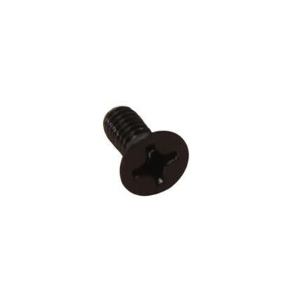 100 Pack 12-24 x 1/2" Black Flat Head Machine Screws, Full Thread - color: Black