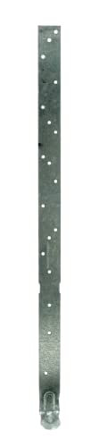 Simpson Strong-Tie HETA20 Heavy Embedded Truss Anchor - 20-in. Zinc Galvanized 16-Gauge Steel Build, Embedment Line for Accurate Depth, Load-Rated for Wind & Seismic Forces