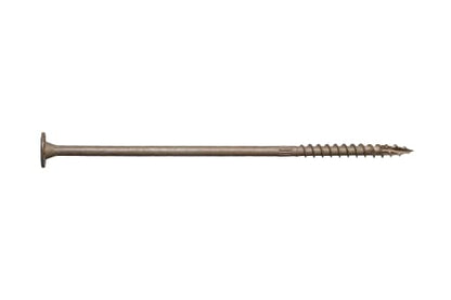 Simpson Strong-Tie SDWS22800DBMB Strong-Drive SDWS Timber Screws (Exterior Grade), 0.220 Inch x 8 Inch, Double-Barrier Coated, Washer Head, Sawtooth Point, Tan (Pack of 250)