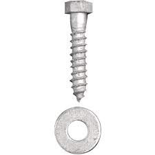 1/2" x 9" (25 Pack) Galvanized Lag Screw Kit Grade A, Includes: 1/2" USS Flat Washers (25 pc) - Hot Dip Galvanized for Exterior Use - by Fastener Depot, LLC