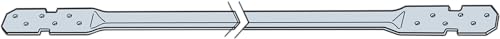 Simpson Strong-Tie LTB20 LTB 19-1/2 in. 22-Gauge Galvanized Tension Bridging