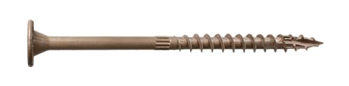 Simpson Strong-Tie SDWS22500DB-R50 Strong-Drive SDWS Timber Screws (Exterior Grade), 0.220 Inch x 5 Inch, Double-Barrier Coated, Washer Head, Sawtooth Point, Tan (Pack of 50)