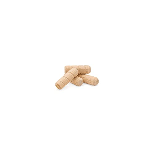 Wooden Dowel Pins 3/8 inch x 1-1/4 inch, Pack of 100 Spiral Dowel Joints for Woodworking, Furniture and Crafts, by Woodpeckers - size: 3/8 inch x 1-1/4 inch