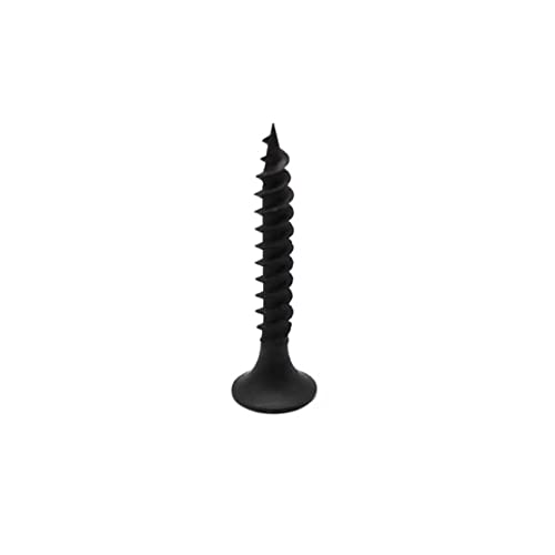 #6 x 1 Drywall Screws 300PCS Fine Thread Wood Screws 1 LBS Flat Truss Head Self Tapping Screws Black Phosphate Coated Stainless Fast Self Tapping LZDRY-020 - color: 1 LB, size: #6x1