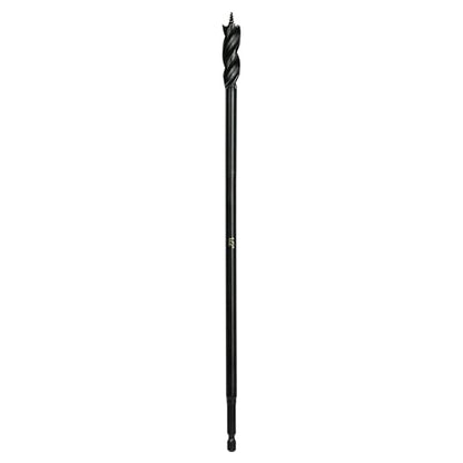 Greycore Tools 1/2 Inch x 12 Inch 3-Flute Auger Bit, Wood Drill Bit for Hard and Soft Wood, 1/4” Quick Change Shank, Woodworking Auger Bits (1/2” x 12” Auger) - size: 1/2" x 12", style: 12 Inch