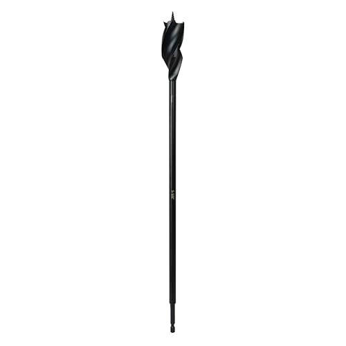 Greycore Tools 1 Inch x 16 Inch 3-Flute Auger Bit, Wood Drill Bit for Hard and Soft Wood, 1/4' Quick Change Shank - size: 1" x 16", style: 16 Inch