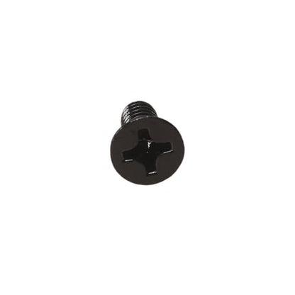 100 Pack 12-24 x 1/2" Black Flat Head Machine Screws, Full Thread - color: Black