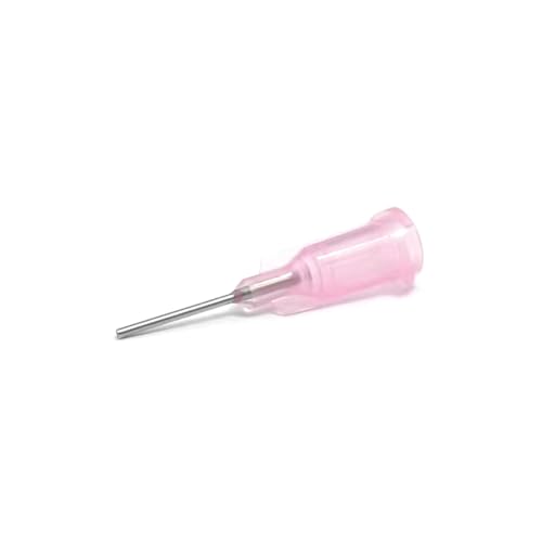 20 Gauge 0.5in Blunt Tip Dispensing Syringe Needle, Pink 50 PCS - style: 20GAx1/2＂