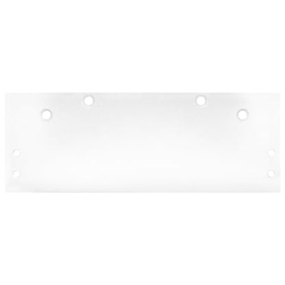 Nuk3y Flat Drop Bracket Mounting Plate for 9000 Series Door Closer (White, Parallel Arm Mount) - size: Parallel Arm Mount, style: White