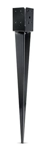 Simpson Strong-Tie FPBS44 E-Z Spike Black Powder-Coated Post-Base Spike for 4x4 (Pack of 4) - size: 4 Pack