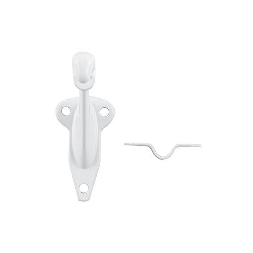 Hickory Hardware Hand Rail Bracket Collection Handrail Bracket with White Finish, Projection 3 Inch