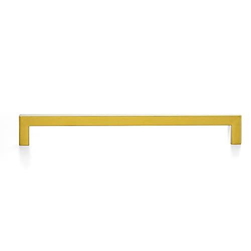 Ravinte Brushed Brass Square Cabinet Handles Drawer Pulls 10 Inch 18 Pack - color: Brushed Brass