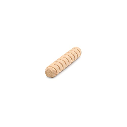 Wooden Dowel Pins 1/4 inch x 1-1/2 inch, Pack of 250 Spiral Dowel Joints for Woodworking, Furniture and Crafts, by Woodpeckers - size: 1/4 inch x 1-1/2 inch