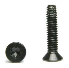 5/16-18 x 1 1/2 Flat Head Floorboard Thread Cutting Screws (100 pcs), Type F, (Star - Six Lobe Drive), Black Phosphate Finish, Countersunk, T-40 Drive (Carton: 100pcs) Alloy Steel