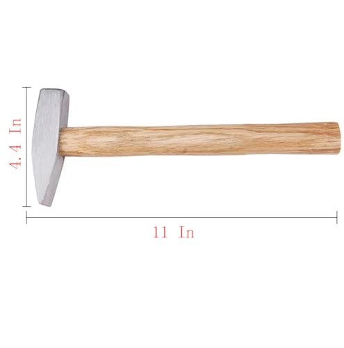 17.6 OZ Engineer Hammer,11 Inch Forged Steel for Metalworking and Engineers (17.6 OZ)