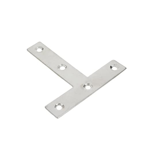 T Brackets 3.14" x 3.14" Stainless Steel Flat Repair Plate,10pcs - size: T Shape 80mm x 80mm 10pcs